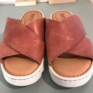 Born Brown Leather Sandals